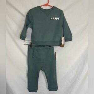 Easy Peasy - Green Sweatshirt & Pant set - Boys size 18 months